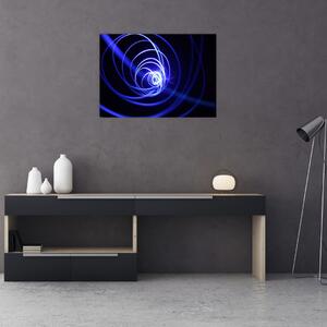 Kék spirálok képe (70x50 cm)