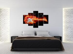 Kép - Gitár a lángokban (150x105 cm)