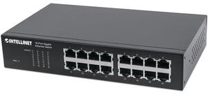 Intellinet 561068 hálózati kapcsoló Beállítást nem igénylő (unmanaged) L2 Gigabit Ethernet (10/100/1000) 1U Fekete