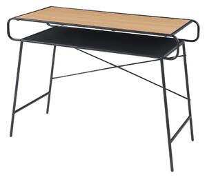 Íróasztal Krødsherad 76x106x46cm fekete/tölgy