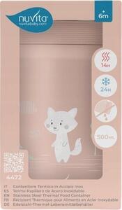Nuvita ételtároló termosz 500ml - Pink 4472