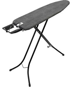 Brabantia Steam Iron Rest vasalódeszka 1100x300mm - A méret, gőzölős vasalótámasszal, D=22mm fekete váz, farmer fekete huzat - 134944