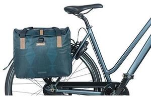 Torba na bagażnik BASIL ELEGANCE BICYCLE SHOPPER 20-26L Hook On System, wodoodporna estate blue (NEW)