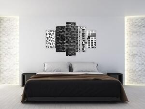 Fekete-fehér építészet képe (150x105 cm)