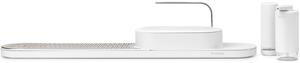 BRABANTIA SinkStyle Organiser Set mosogató rendszerező szett. 4db-os. rendszerező / szárítótálca / szappanadagoló / mosogatószer-adagoló. r.m. acél. műanyag. szikrázó fehér ásványi textúra - 227769
