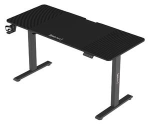 Állítható magasságú asztal Stryn 140x60cm fekete