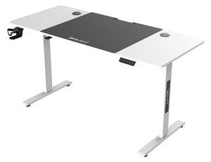 Állítható magasságú asztal Stryn 140x60cm fehér