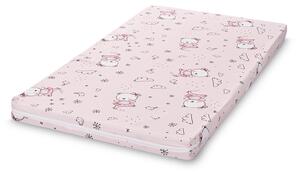 LORELLI Classic habszivacs matrac 62x110x6cm - Pink Balerina Bear