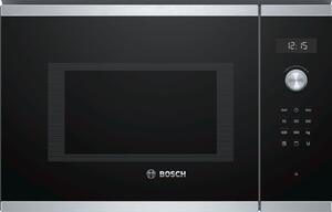 Bosch Serie 6 BEL554MS0 beépíthető mikrohullámú sütő 25 literes nemesacél
