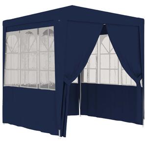 VidaXL kék rendezvénysátor oldalfalakkal 2 x 2 m 90 g/m²