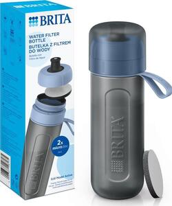 Brita Active vízszűrő kulacs 0,6L kék + 2 MicroDisc szűrő - kék/szürke