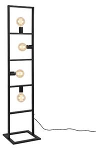 Állólámpa Plauen nappali megvilágítás lámpa design 4 foglalat 142.5 x 31 cm fekete