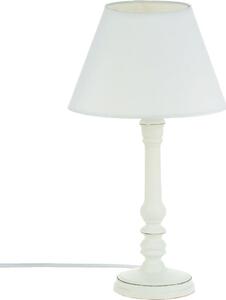 Lámpara De Madera Blanca H.36cm