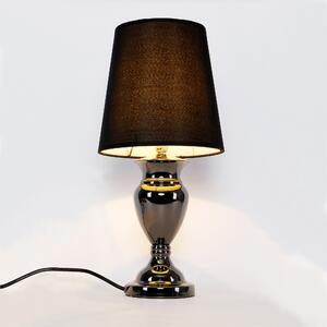Asztali lámpa Jena éjjeli lámpa design 48 x ø 22 cm fekete