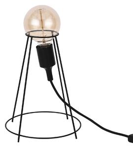 Asztali lámpa Sydney éjjeli lámpa indusztriál design 26 x ø 20 cm fekete