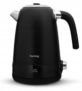 Memflow Huslog retro vízforraló hőmérséklet-szabályozással fekete 1,7L 2200W