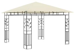 VidaXL krémszínű pavilon szúnyoghálóval 3 x 3 x 2,73 m 180 g/m²