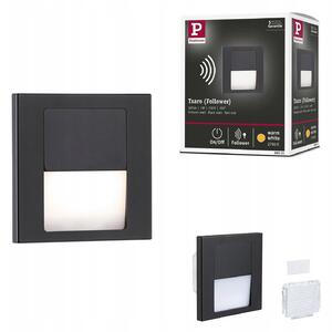 Paulmann Tsaro eckig 80x36mm Fali beépíthető lámpa LED 1 W Fekete (matt) (80001)