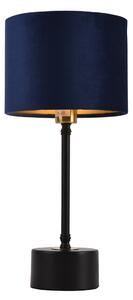 Asztali lámpa Deventer éjjeli lámpa design 39cm x ø18 cm kék búra