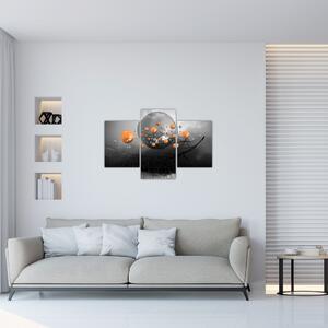 Narancssárga gömbök képe (90x60 cm)