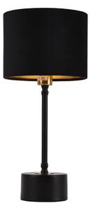 Asztali lámpa Deventer éjjeli lámpa design 39cm x ø18 cm fekete búra