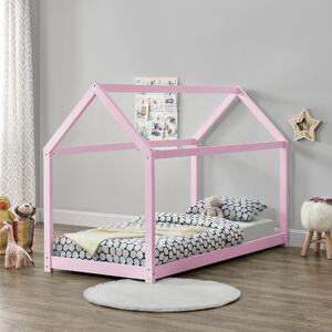 Házikó gyerekágy Netstal 90x200 cm rózsaszín