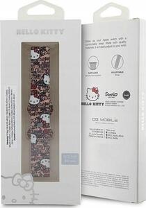 Hello Kitty Tags Graffiti Univerzális Óra szíj Szilikon 20mm - Pink