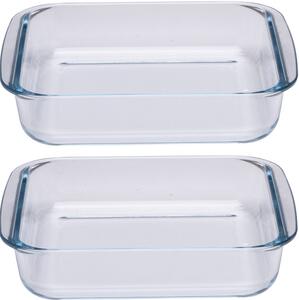 Sütőtál üveg 1,8L 25x23x5cm 2db Alpina