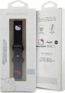 Hello Kitty Univerzális Óra szíj Szilikon 20mm - Fekete
