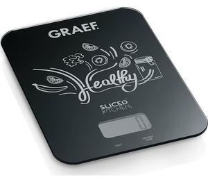 Graef KS 202 Konyhai mérleg digitális Mérési tartomány (max.)=5 kg Fekete 200 x 145 x 17