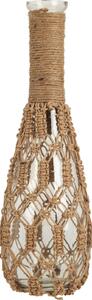 Home Styling Collection Szklany wazon z plecionym sznurkiem, 30 cm