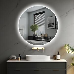 IREDA Fürdőszobatükör LED világítás kerek 70 cm