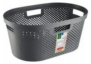 Curver Infinity Dots 40L szennyestartó kosár grafit