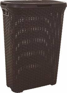 Curver Natural Style Rattan hatású ruháskosár 40L - Barna