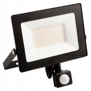 Projektor LED Eco Light EC79887 slim 50W 4500lm 4000K IP65 czujnik ruchu czarny