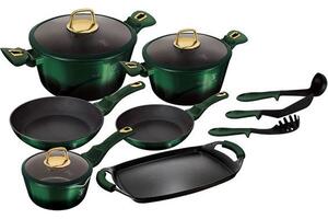 Berlinger Haus Emerald Collection 14 részes edénykészlet titán bevonattal