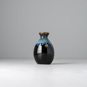 MIJ Szaké palack fekete-kék 350 ml