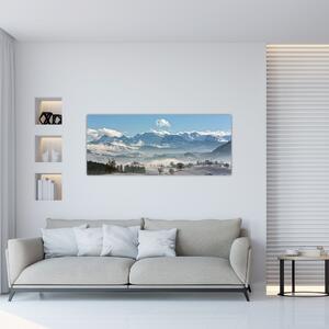 A havas hegyek képe (120x50 cm)