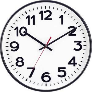 EUROTIME Rádiójel vezérlésű Falióra 30 cm Fekete (53820-05)