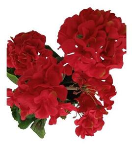 Muskátli művirág piros, 47 cm