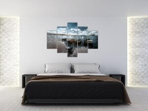 Kép - Fa csónak a tón (150x105 cm)