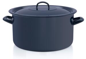 Metalac Classic mély lábas fedővel 28cm 10L Tengerészkék 355983