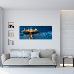 Kép - szalloda a tengerparton (120x50 cm)