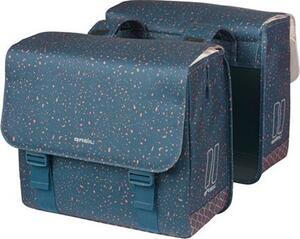 Sakwy BASIL FLAIR DOUBLE BICYCLE BAG, HOOK-ON, 35L, Wodoodporna, Navy (NEW 2025)