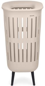 BRABANTIA Collect-It Laundry Basket Hi magasított szennyestartó kosár lábakon. Quick-Drop fedővel. 55L. világos bézs - 244742 BR244742