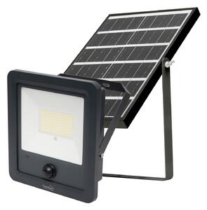 Home napelemes LED reflektor, 40 db SMD LED, 600lm, mozgásérzékelő, IP65 védettség, szolárpanel, távirányítható (FLP600SOLAR)