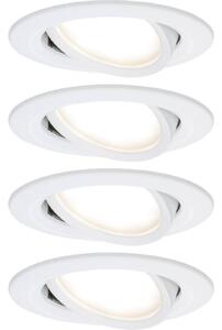 Paulmann Coin Slim LED-es beépíthető lámpa 4 részes készlet LED Fixen beépített LED-es 18 W Fehér (matt) (4064161242163)