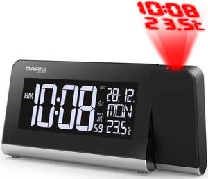 GARNI TECHNOLOGY 165 Arcus digitális ébresztőóra hőmérővel fekete-ezüst