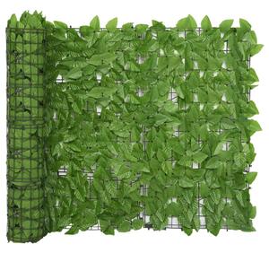 VidaXL zöld leveles erkélyparaván 500 x 100 cm