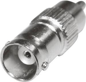 SpeaKa Professional RCA / BNC Átalakító [1x RCA dugó - 1x BNC aljzat] Ezüst